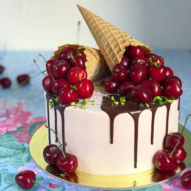 Торт "Вишневый рожок" купить - салават.сладкоежкин.рф