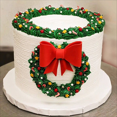 «Рождественский венок» купить - салават.сладкоежкин.рф