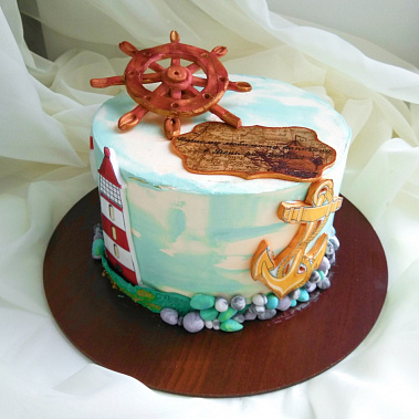 Торт "Нашему капитану" купить - салават.сладкоежкин.рф