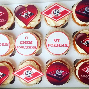 Капкейки "Спартак" купить - салават.сладкоежкин.рф